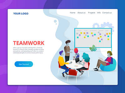 Teamwork Landing page