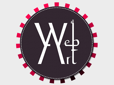 Logo: all Web Art art circle gradient grey illustrator logo magenta medal photoshop web