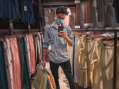 Nothing brands clothing investment mirror selfie shopping slefie