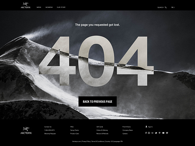 404 Page 404 clean dark error lost missing not found sorry ui ux web