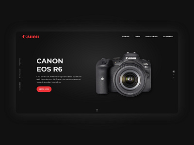 Canon website redesign concept camerawebsite canon canonwebsite concept design heropage redesign redesign concept website website concept website design website redesign