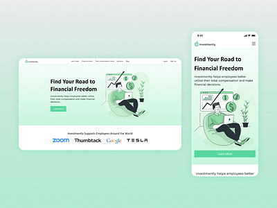 Financial Advisor website concept