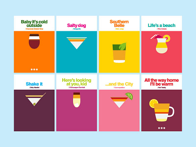 Recipe Cards cards cocktails colourful drinks recipe recipe cards vector vectors