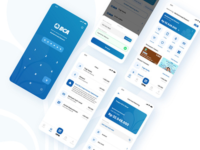 Redesign mobile BCA app appdesign branding mobile bca redesign ui uiux ux