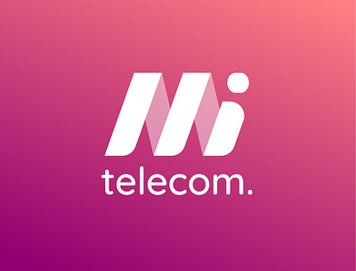 Mi telecom Logo Design adobe illustrator brand branding design gradient logo logo design telecom telecommunication vector