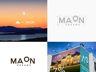 MAON Dreams branding design identity design logo minimal word mark