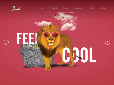 Soul Coal _Web banner design minimal ui ux web design website concept