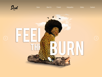 Soul Coal Banner afro graphic design minimal photo manipulation web design website