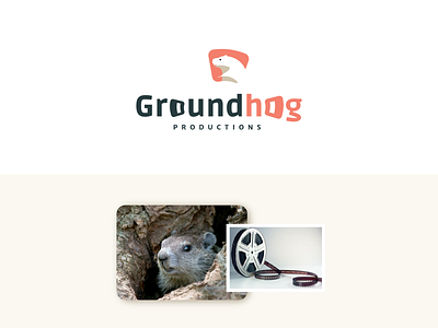 Groundhog concept design graphic design logo logo design production company