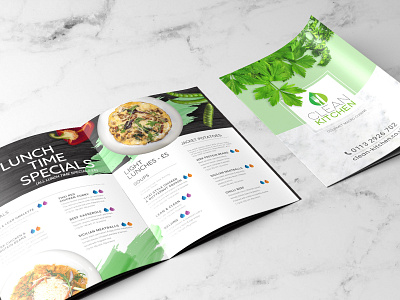 Clean Kitchen Menu Design