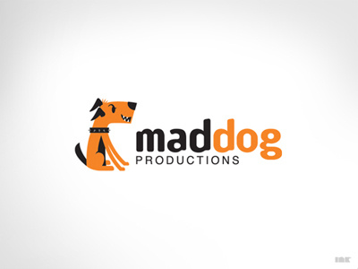 MadDog Productions Logo character dog illustration logo maddog productions