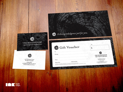 The Woodhouse Business Card & Gift Voucher