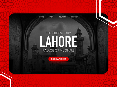 Rebound - Lahore 2021 art city cityscape dribbble history history of redemption lahore landing page mughal pattern website