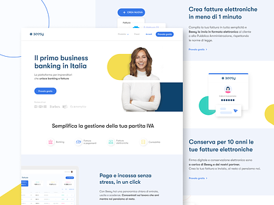 NEW Beesy Homepage banking clean color debuts debutshot design electronic invoice features page homepage invoices landing payments redesign tax tax advisor transactions ui ux uidesign