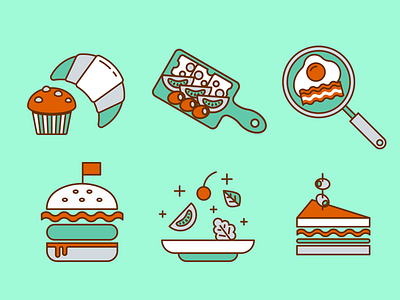 Food Icons design drinks food icon icon pack illustration outline stroke vector