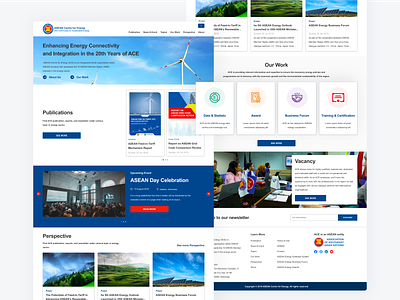ASEAN Centre for Energy - Website Revamp company elegant power energy product design professional publication ui uidesign uiux user research userexperiencedesign ux uxdesign web web design web design company website