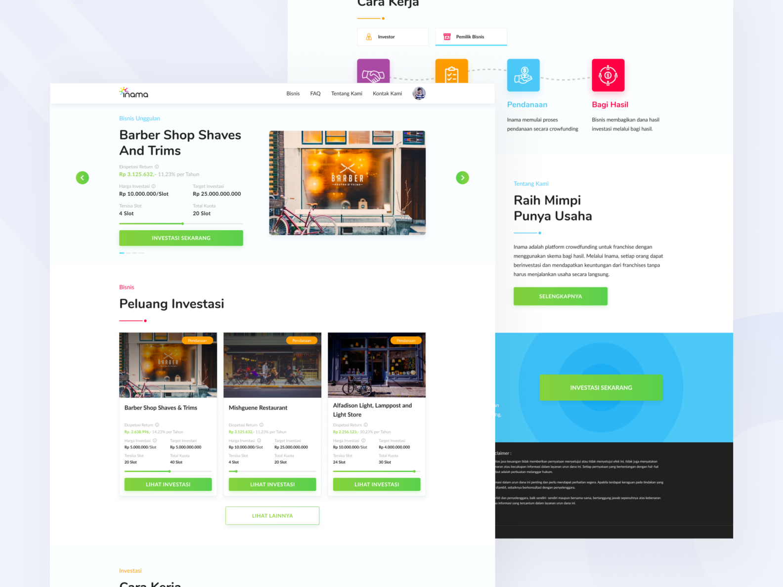 Inama - Investment Web App by Giza Design Lab on Dribbble