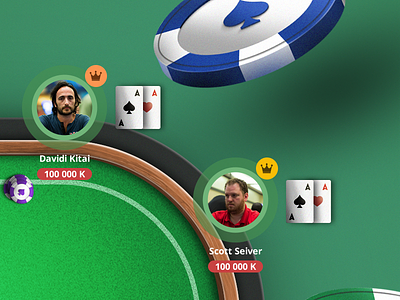 Poker Game - prototype & concept (wip) cards chip cigarro claudio concept digital art game poker ui ux