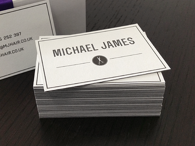 Business Cards black and white branding business cards clean close up fashion hair identity logo salon simple stamp stationary stylist