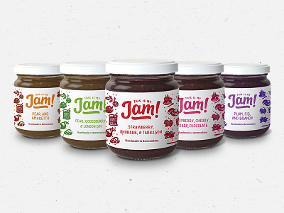 This Is My Jam! Product Photography food glass jam jar labels packaging product photography sticker