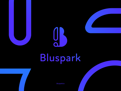 Bluspark – Visual Identity bluspark brand branding chameleon company design gradient graphic design logo logotype minimalist visual identity