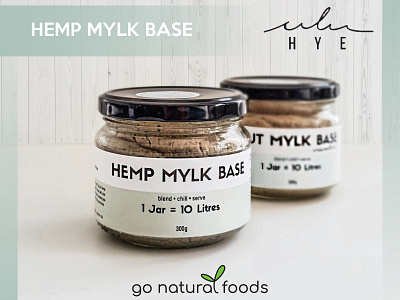 Hemp graphic design natural food social