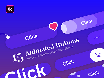 15 Animated XD Buttons