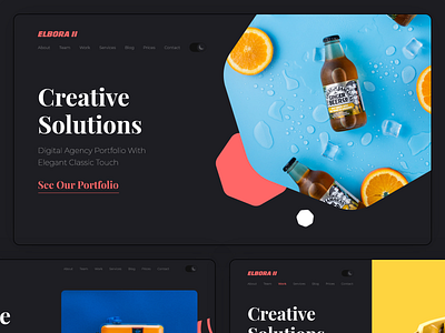 Elbora II — Digital Agency Portfolio Template