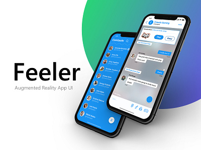 Feeler — Augmented Reality App UI app ar augmented reality icon ui ux