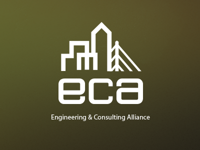 Logo bridge buildings engineering logo