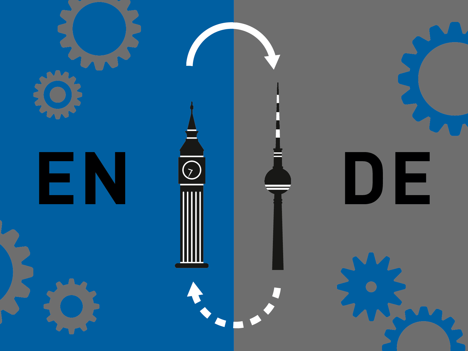 business card | Technical Translation German-English berlin blue branding business card design graphic landmark language london print translation