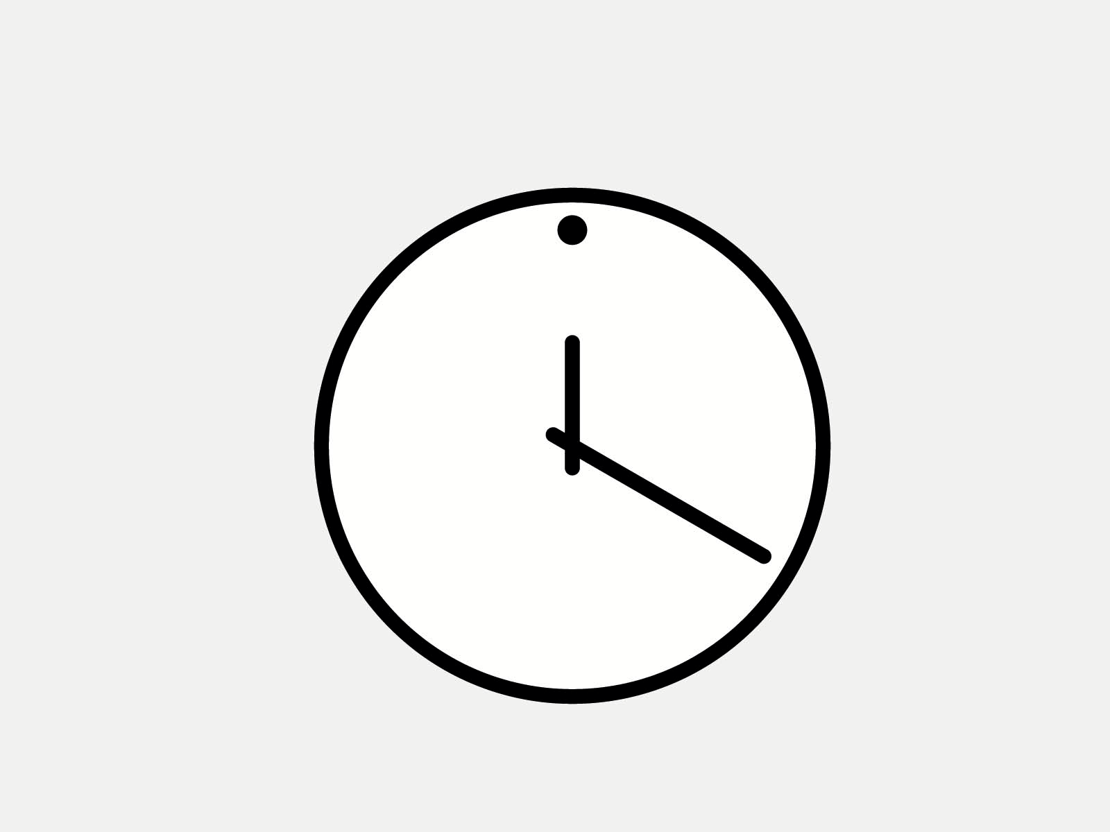 2d/3d | Travel Dog Clock clock dot pattern graphic design monochrome