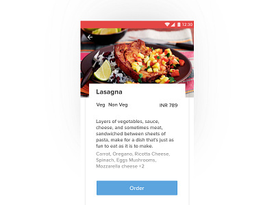 MyButler- Dish Menu app mybutler rebound restaurant wip