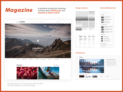 Magazine-Closed Content Platform content design framework magazine platform product