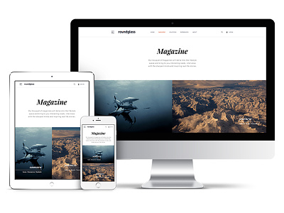 Magazine bootstrap cms content design magazine product responsive visual