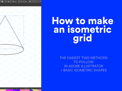 How to create isometric grid and isometric shapes 3d 3d art branding free graphic design graphic art how to illustration isometric isometric art isometric design isometric draw isometric projection isometric tutorial minimal tutorial vector