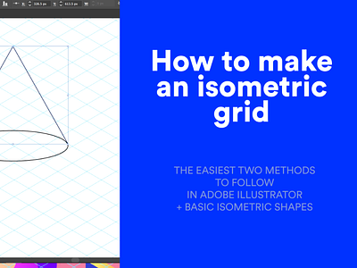 How to create isometric grid and isometric shapes 3d 3d art branding free graphic design graphic art how to illustration isometric isometric art isometric design isometric draw isometric projection isometric tutorial minimal tutorial vector