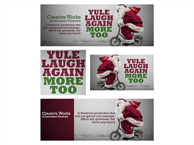 Yule Laugh Again More Too advertising graphic design social media design typography