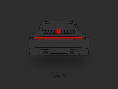 Porsche 911 Blackout Icon