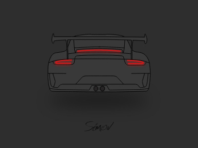 Porsche GT3 RS Blackout Icon