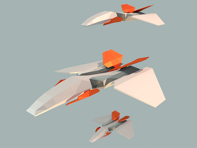 Low Poly Fighter 3d blender low poly