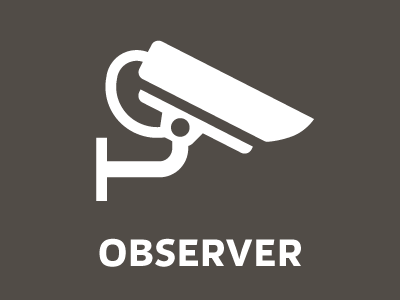 Observer icon pictogram