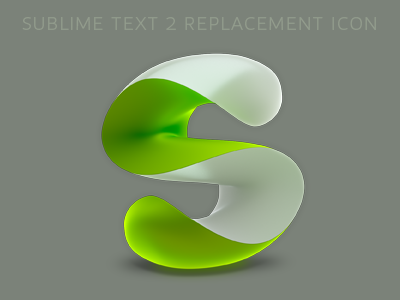 Sublime Text 2 replacement icon (green)