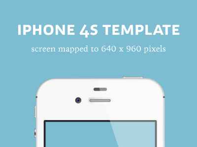 iPhone 4S Detailed Template iphone 4s template