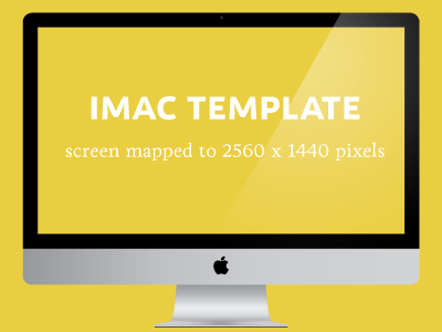 27" iMac Template imac template