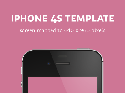 iPhone 4S (black) Detailed Template iphone iphone 4s template