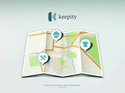 Keepity beta landing logo screen shopping social splash
