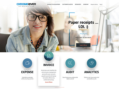 Paper receipts... lol business expense invoice product redesign river website