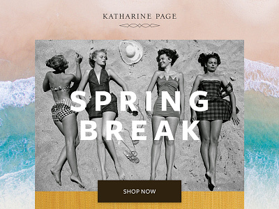 Spring Break beach email fashion florida newsletter sale