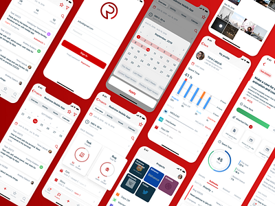 Redmine - smart mobile project manager app calendar cards charts ios login manager mobile projects task timetracker ux